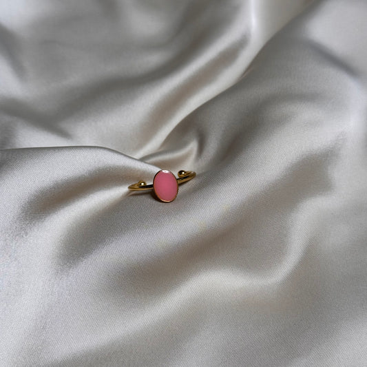 Livia ring, goud, roze